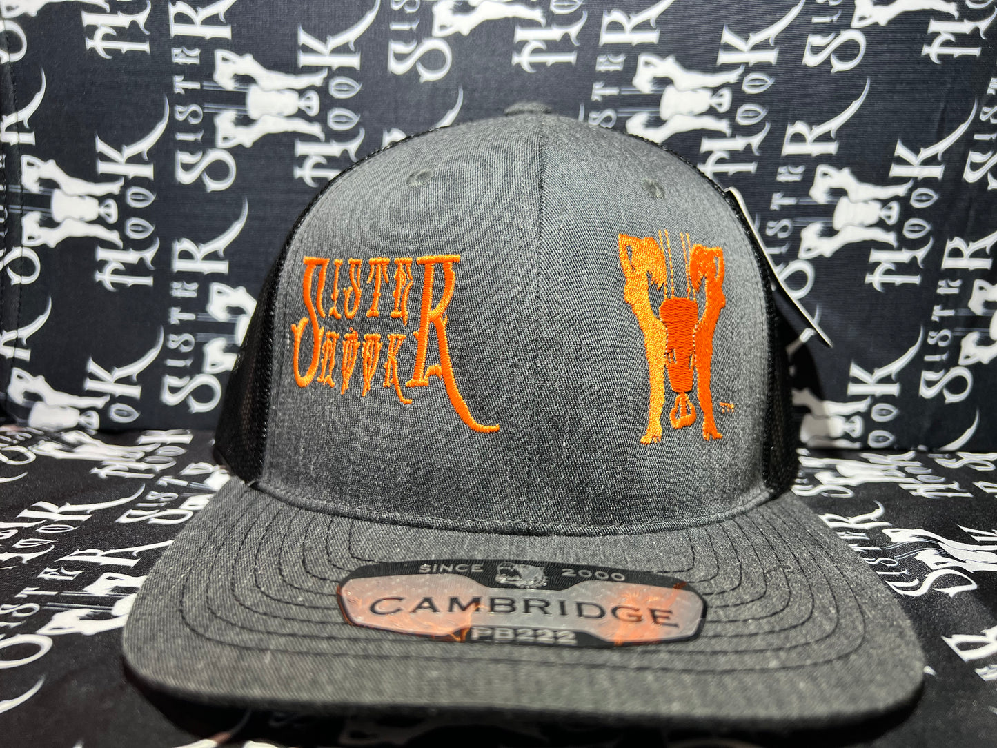 Sister Hook Embroidered Cambridge (Block BizNess on back)