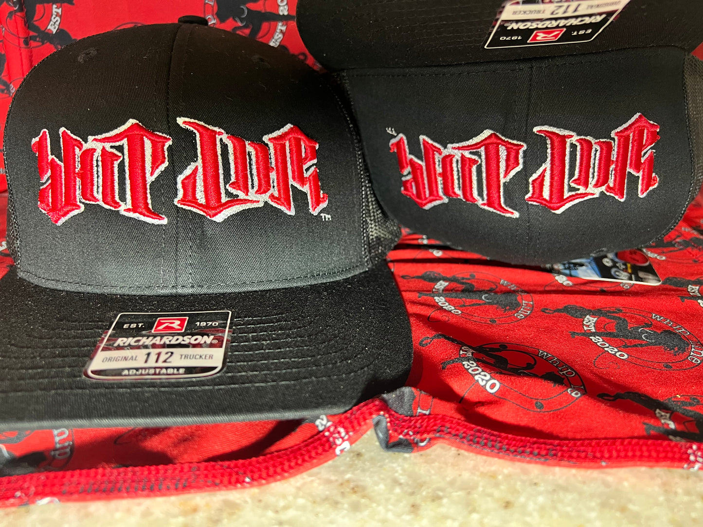 Whipline Cambridge 3D Puff Embroidered hats