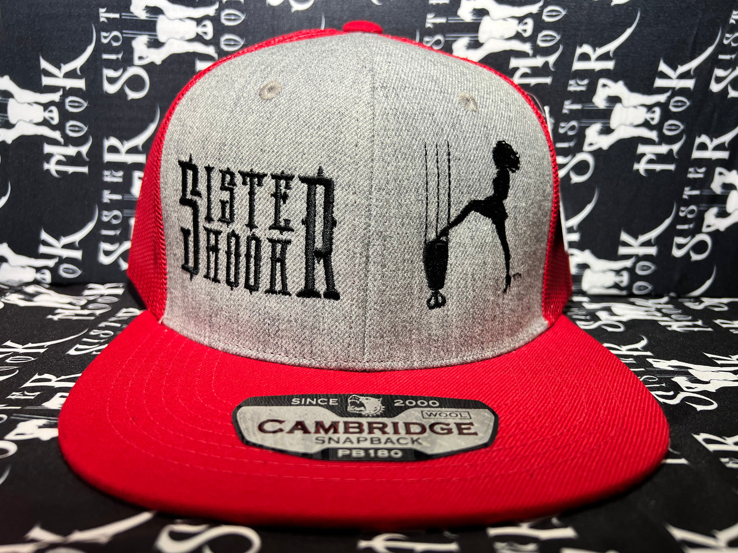 Sister Hook Embroidered Cambridge (Block BizNess on back)