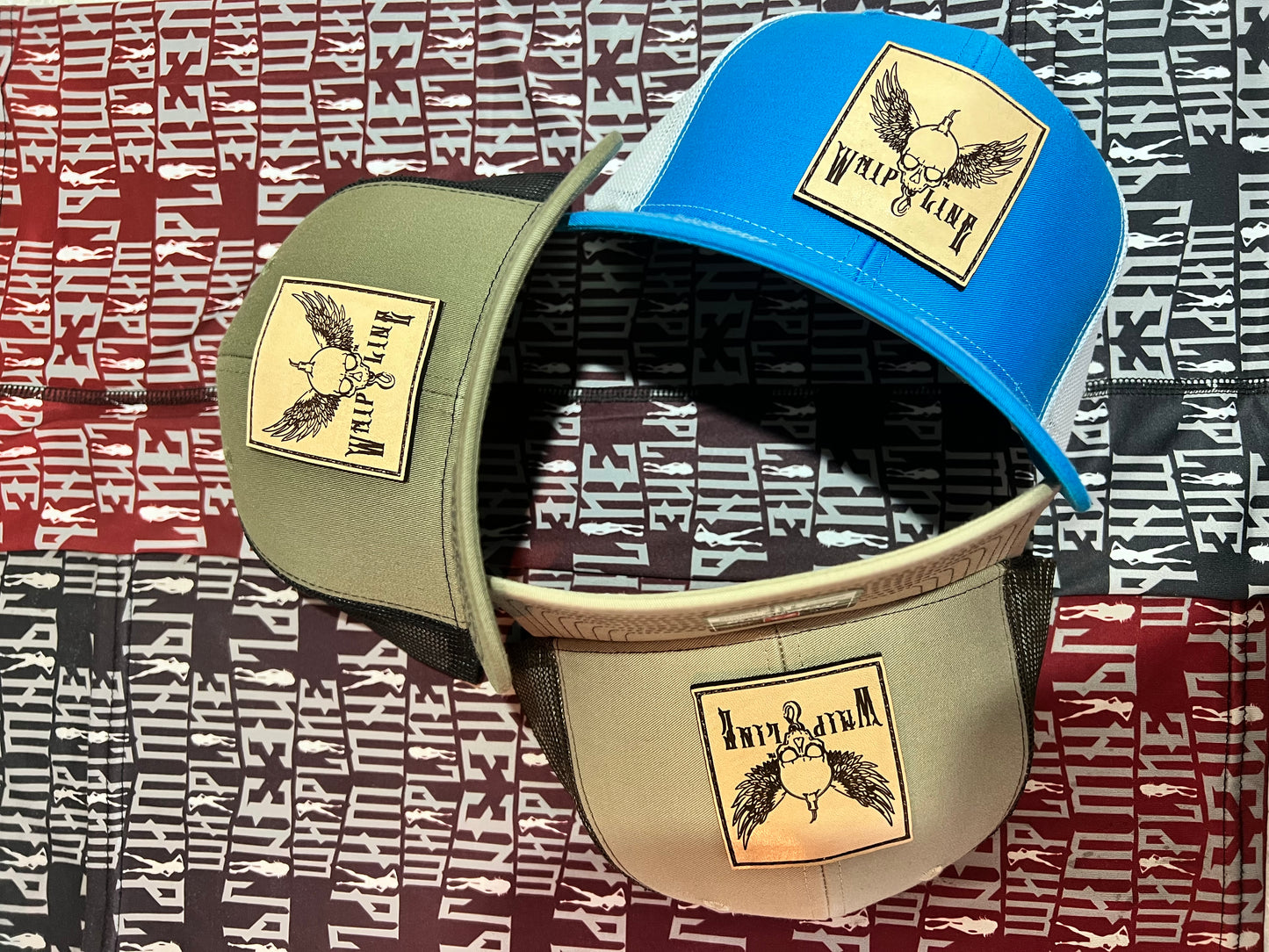Skull & Wings Leather Patch Hat