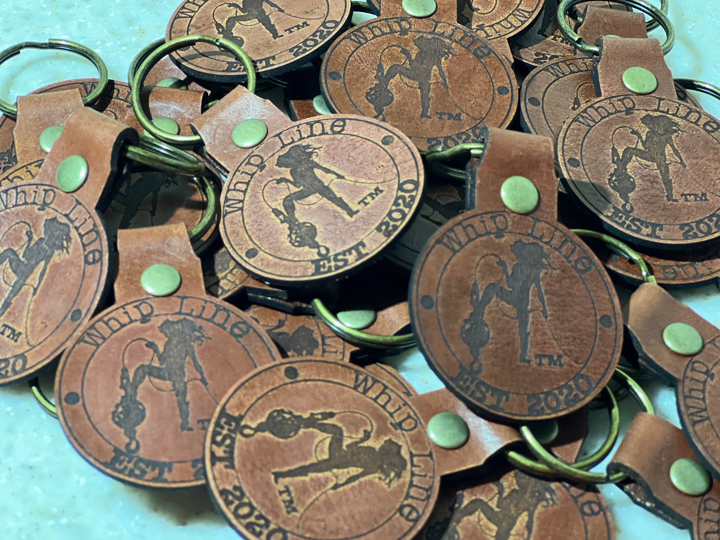 Leather Engraved Keychains