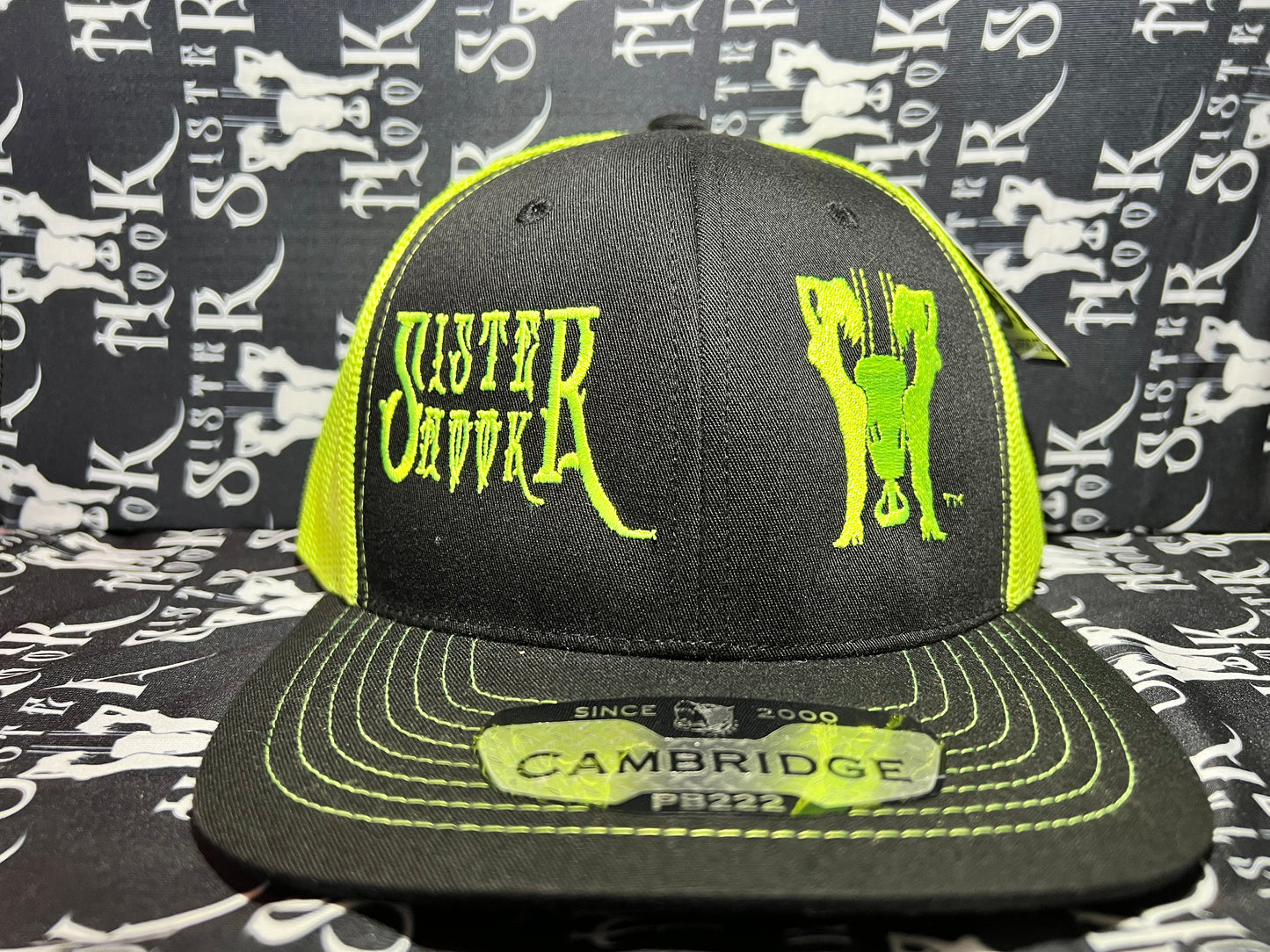 Sister Hook Embroidered Cambridge (Block BizNess on back)