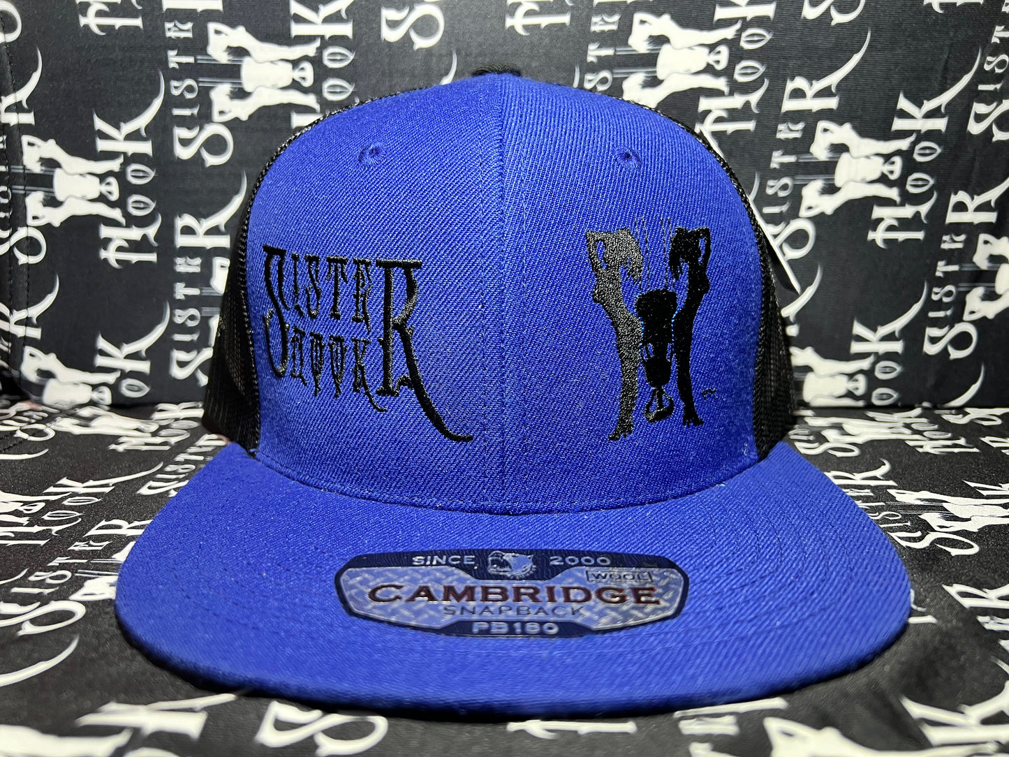 Sister Hook Embroidered Cambridge (Block BizNess on back)