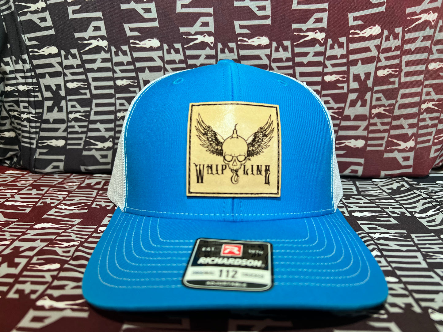 Skull & Wings Leather Patch Hat
