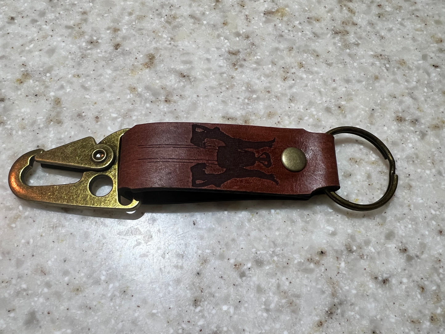 Leather Engraved Keychains