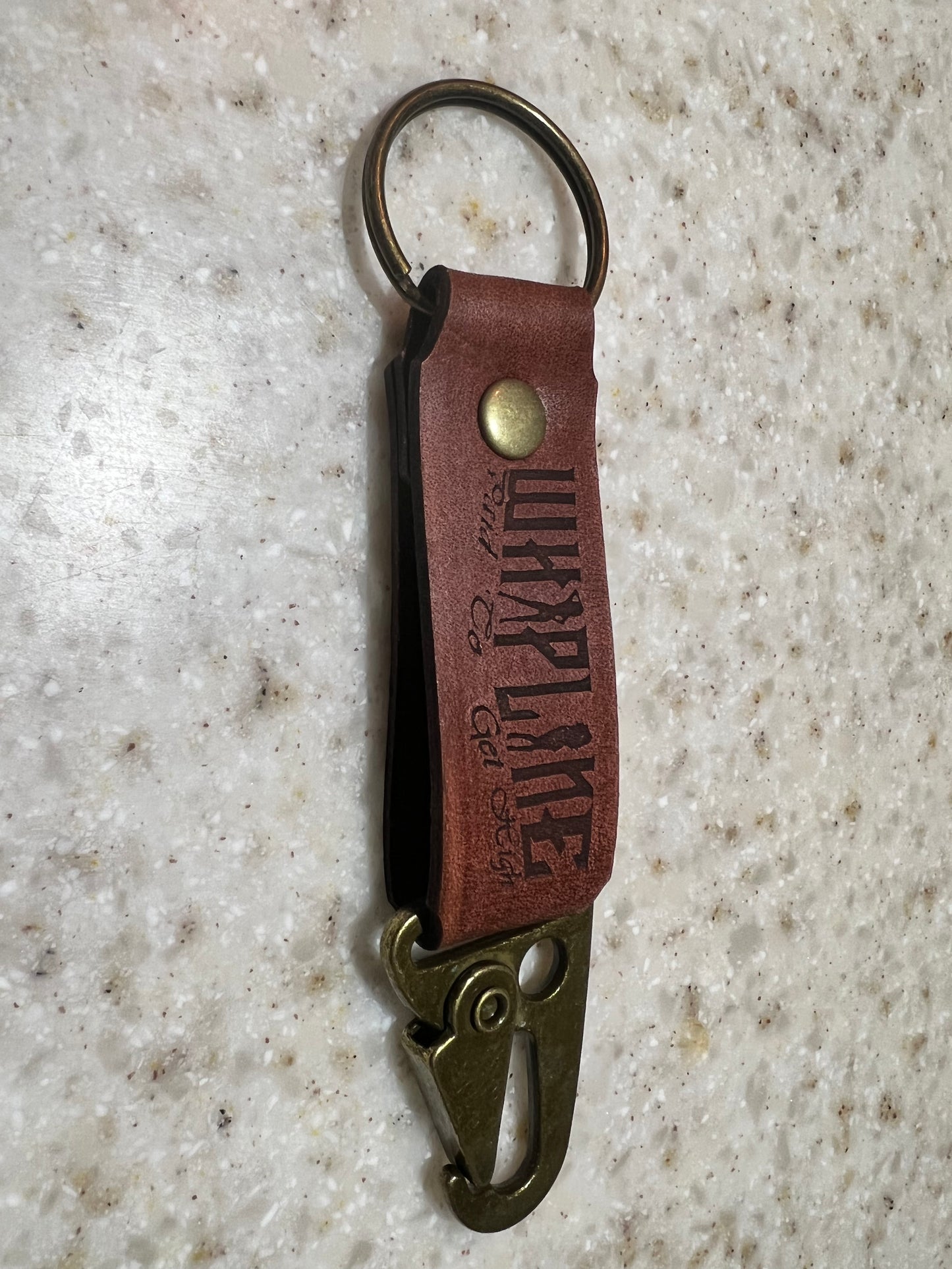 Leather Engraved Keychains