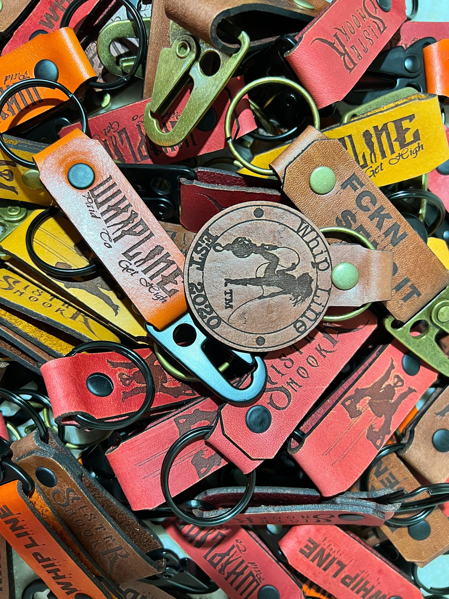 Leather Engraved Keychains