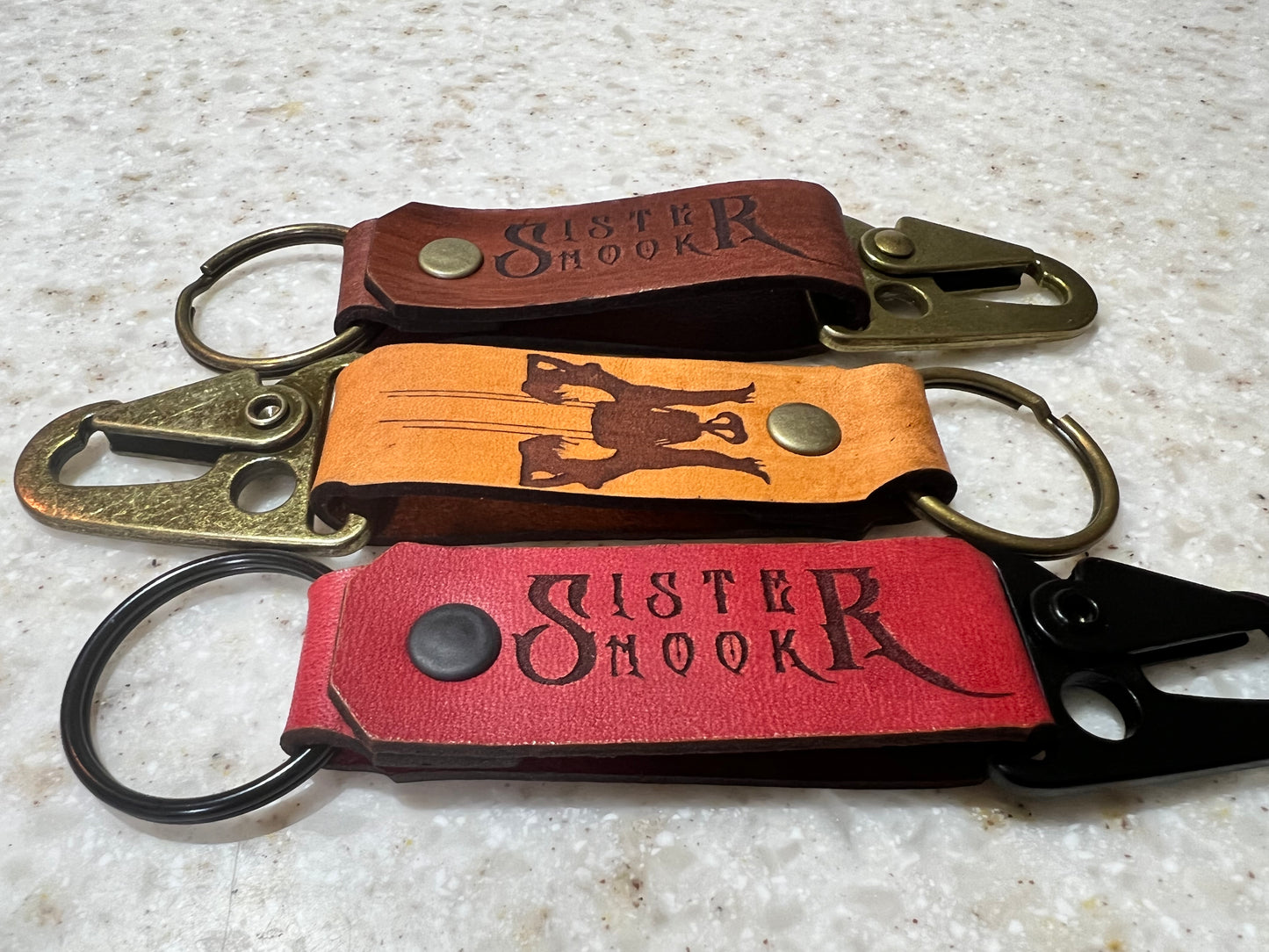 Leather Engraved Keychains